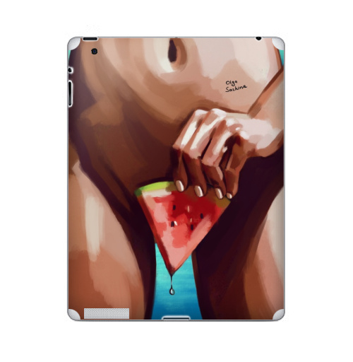 Наклейка на Планшет Apple iPad 2 / iPad 3 Сочное лето,  купить в Москве – интернет-магазин Allskins, секс, лето, морская, арбуз, сочно, яркий