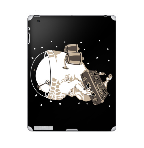 Наклейка на Планшет Apple iPad 2 / iPad 3 Космический туризм,  купить в Москве – интернет-магазин Allskins, космос, космонавтика, космонавтики, астронавт, галактика, звезда, чемодан, туризм