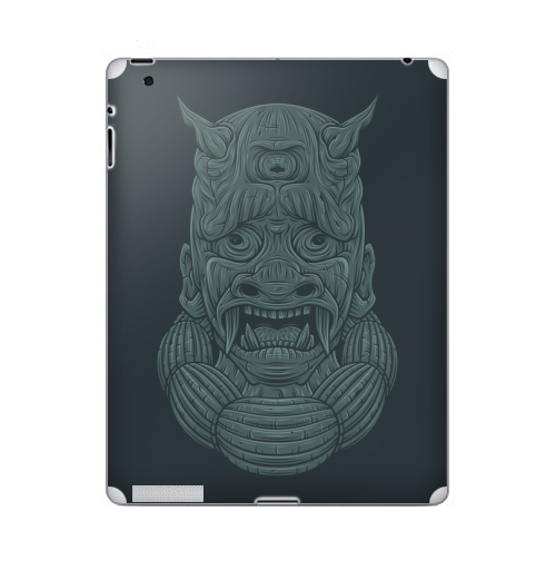 Наклейка на Планшет Apple iPad 2 / iPad 3 СТРАДАЛЕЦ,  купить в Москве – интернет-магазин Allskins, мистика, персонажи, маска, демоны, Япония, японская, Мифы, сказки, лицо, монстры, статуя, классика