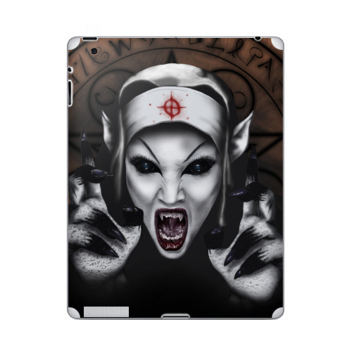 Наклейка на Планшет Apple iPad 2 / iPad 3 Пора обняться,  купить в Москве – интернет-магазин Allskins, мистика, для влюбленных, вампиры, дьявол, хоррор, хэллоуин, магия, укус, вурдалак, девушка