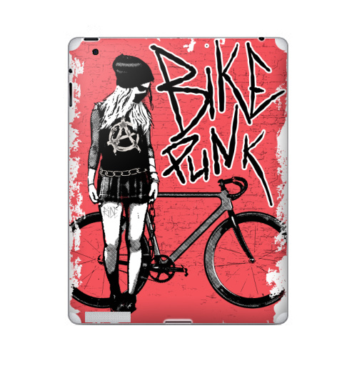 Наклейка на Планшет Apple iPad 2 / iPad 3 Панк Райдер,  купить в Москве – интернет-магазин Allskins, байк, панк, велосипед, спорт, рок, мотоцикл, мтб, ride, музыка