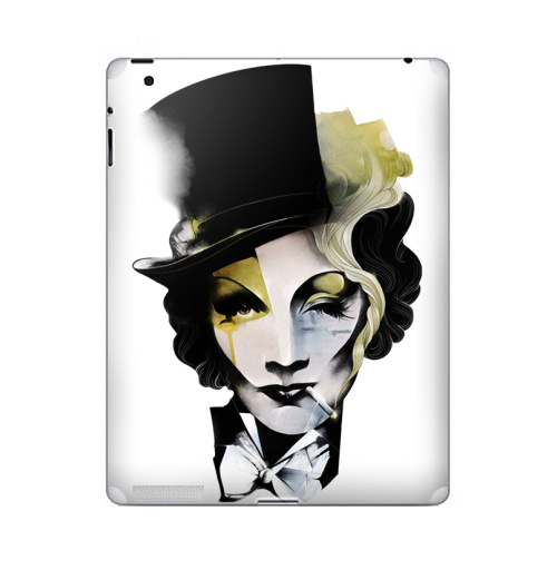 Наклейка на Планшет Apple iPad 2 / iPad 3 Dietrich,  купить в Москве – интернет-магазин Allskins, лицо, девушка, кино, 300 Лучших работ