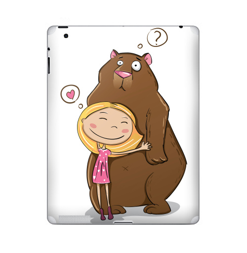 Наклейка на Планшет Apple iPad 2 / iPad 3 I like teddy bears,  купить в Москве – интернет-магазин Allskins, лайк, милые животные, 300 Лучших работ, любовь, медведь, мило, для_влюбленных, детские, женские