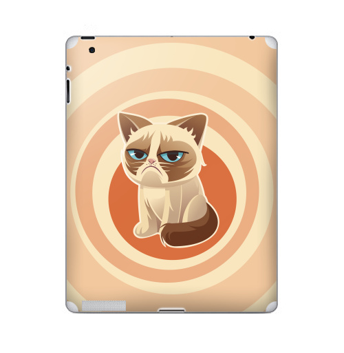Наклейка на Планшет Apple iPad 2 / iPad 3 Сурове, грустне, котячне,  купить в Москве – интернет-магазин Allskins, милые животные, 300 Лучших работ, любовь, кошка, персонажи, женские