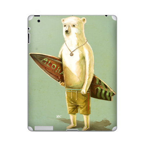 Наклейка на Планшет Apple iPad 2 / iPad 3 Алоха,  купить в Москве – интернет-магазин Allskins, серфинг, медведь, лето, 300 Лучших работ