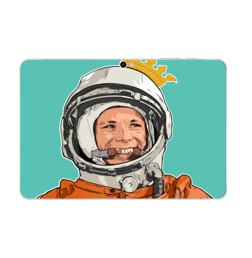 Наклейка на Планшет Samsung Galaxy Tab 10.1 (P7500) Гагарин,  купить в Москве – интернет-магазин Allskins, космос, космонавтика