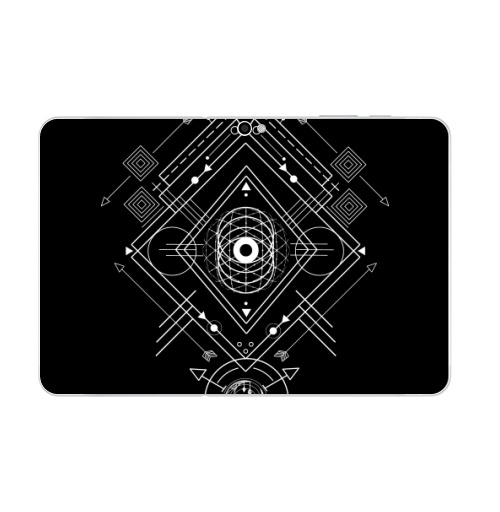 Наклейка на Планшет Samsung Galaxy Tab 10.1 (P7500) Мистическая геометрия,  купить в Москве – интернет-магазин Allskins, монохром, мистический, геометрический, геометрия, фигуры