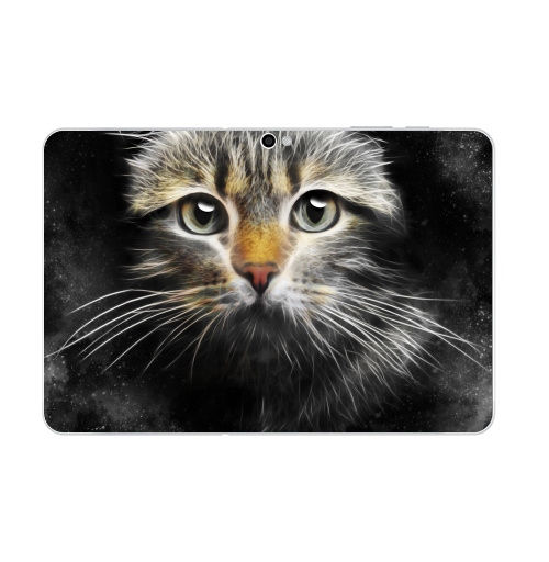 Наклейка на Планшет Samsung Galaxy Tab 10.1 (P7500) Кот,  купить в Москве – интернет-магазин Allskins, кошка, глаз, звезда, космос