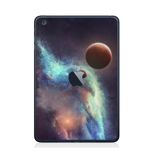 Наклейка на Планшет Apple iPad Mini c яблоком Красные планеты,  купить в Москве – интернет-магазин Allskins, космос, земля, туманность, звезда, небо, галактика, фантастика, паттерн, искусство, концепт