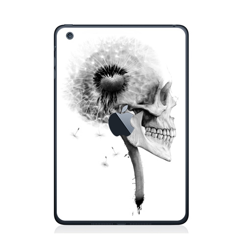 Наклейка на Планшет Apple iPad Mini c яблоком ОДУВАНЧ,  купить в Москве – интернет-магазин Allskins, розыгрыш, прикол, череп, скелет, цветы, идея, металл, rock