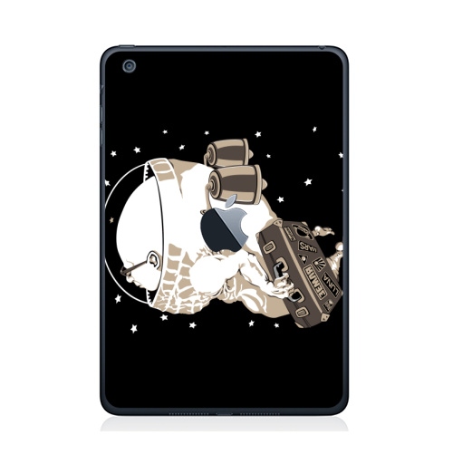 Наклейка на Планшет Apple iPad Mini c яблоком Космический туризм,  купить в Москве – интернет-магазин Allskins, космос, космонавтика, космонавтики, астронавт, галактика, звезда, чемодан, туризм