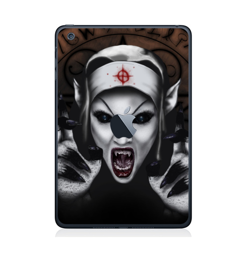 Наклейка на Планшет Apple iPad Mini c яблоком Пора обняться,  купить в Москве – интернет-магазин Allskins, мистика, для влюбленных, вампиры, дьявол, хоррор, хэллоуин, магия, укус, вурдалак, девушка