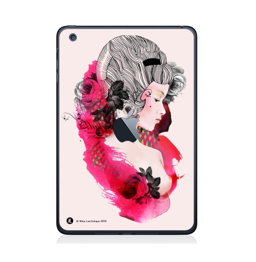 Наклейка на Планшет Apple iPad Mini c яблоком Baroque,  купить в Москве – интернет-магазин Allskins, девушка, классика, барокко