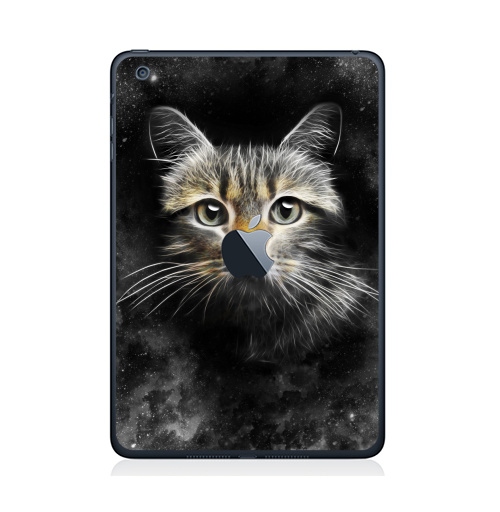Наклейка на Планшет Apple iPad Mini c яблоком Кот,  купить в Москве – интернет-магазин Allskins, кошка, глаз, звезда, космос