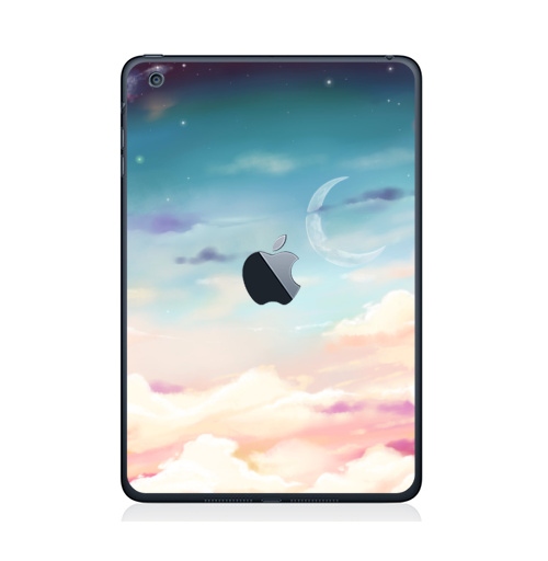 Наклейка на Планшет Apple iPad Mini c яблоком Волшебное небо,  купить в Москве – интернет-магазин Allskins, небо, нежно, космос, звезда, луна