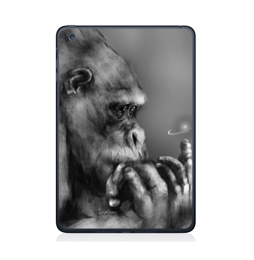 Наклейка на Планшет Apple iPad Mini 4 Горилла,  купить в Москве – интернет-магазин Allskins, обезьяна, животные, космос