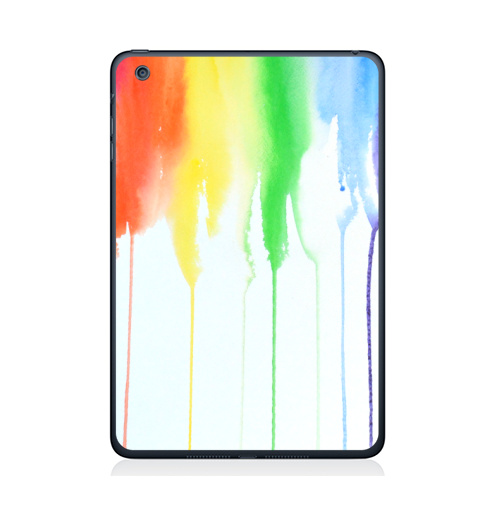 Наклейка на Планшет Apple iPad Mini 4 Радуга,  купить в Москве – интернет-магазин Allskins, спектр, акварель, радуга