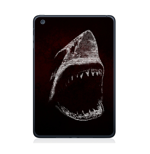Наклейка на Планшет Apple iPad Mini 4 Движение — это жизнь,  купить в Москве – интернет-магазин Allskins, смерть, жизнь, движение, типографика, акула