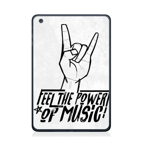 Наклейка на Планшет Apple iPad Mini 4 Feel the power of music,  купить в Москве – интернет-магазин Allskins, музыка, rock, панк, Англия