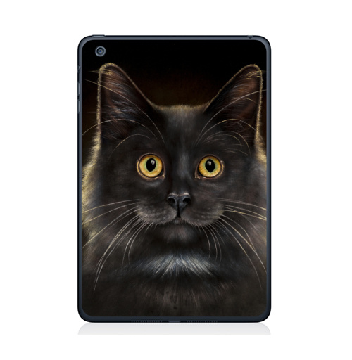 Наклейка на Планшет Apple iPad Mini 4 Желтоглазый кот,  купить в Москве – интернет-магазин Allskins, милые животные, животные, усы, кошка, глаз