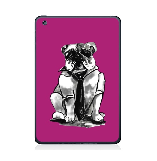Наклейка на Планшет Apple iPad Mini 4 Гроза района,  купить в Москве – интернет-магазин Allskins, собаки, персонажи, графика, розовый, прикол, круто