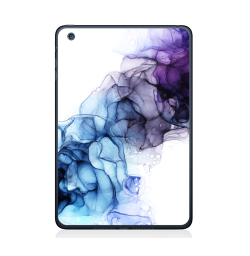 Наклейка на Планшет Apple iPad Mini 4 Фиолет,  купить в Москве – интернет-магазин Allskins, фиолет, дым, фиолетово, фиолетовый, гоолубой, разводы, абстракция, модно