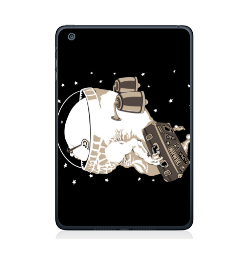 Наклейка на Планшет Apple iPad Mini 4 Космический туризм,  купить в Москве – интернет-магазин Allskins, космос, космонавтика, космонавтики, астронавт, галактика, звезда, чемодан, туризм