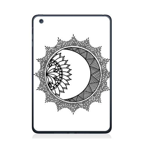 Наклейка на Планшет Apple iPad Mini 4 Солнце  дзен,  купить в Москве – интернет-магазин Allskins, классика, солнце, месяц, луна, космос, небо, лучи