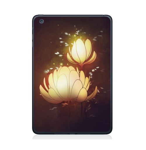 Наклейка на Планшет Apple iPad Mini 4 Яркие вечерние,  купить в Москве – интернет-магазин Allskins, цветы, рисунки, светлый, природа, искусство, плакат, графика, лепески, ночь, вечеринка, яркий, лес, цифровая, живопись, бутон, концепт