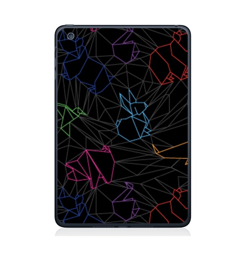 Наклейка на Планшет Apple iPad Mini 4 Origami Знаки Зодиака,  купить в Москве – интернет-магазин Allskins, зодиак, знаки зодиака, лебедь, фигурки, паттерн, оригами, медведь, графика, животные, заяц, 300 Лучших работ