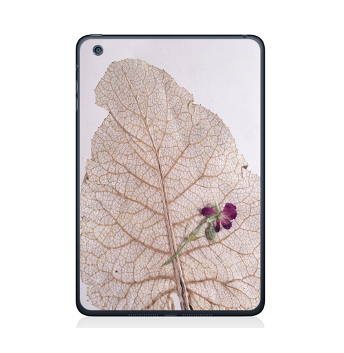 Наклейка на Планшет Apple iPad Mini 4 Папортник,  купить в Москве – интернет-магазин Allskins, цветы, листья, фотография, безобработки, лапух