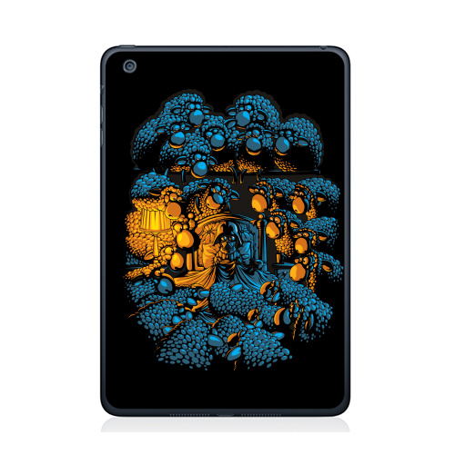 Наклейка на Планшет Apple iPad Mini 4 «Бессонница»,  купить в Москве – интернет-магазин Allskins, военные, звёзды и войны, темный, синий, бессонница, овцы, дартаньян, оранжевый, желтый, голубой, 300 Лучших работ