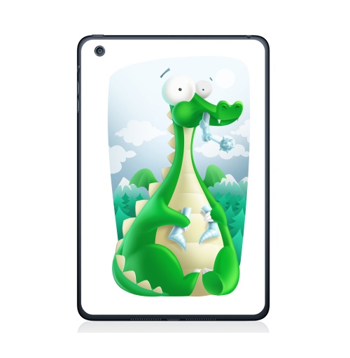 Наклейка на Планшет Apple iPad Mini 4 Какой рыцарь?,  купить в Москве – интернет-магазин Allskins, женские, для_влюбленных, сказки, рыцарь, дракон, графика, жизнь, любовь, животные, динозавры
