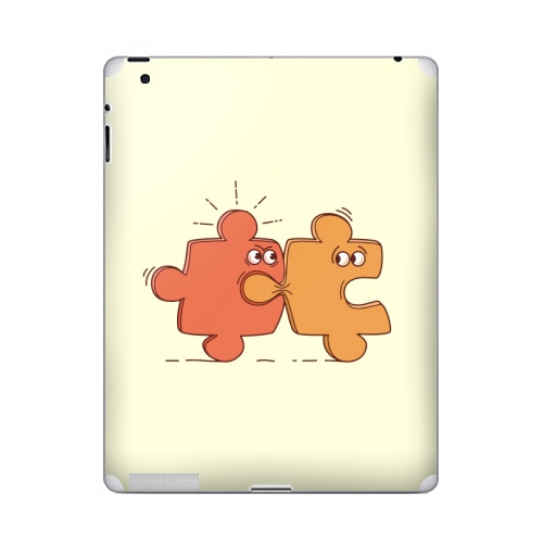 Наклейка на Планшет Apple iPad 4 Retina ПАЗЛЫ,  купить в Москве – интернет-магазин Allskins, пазлы, иггры, еда, детские