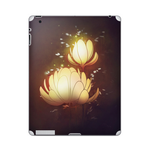 Наклейка на Планшет Apple iPad 4 Retina Яркие вечерние,  купить в Москве – интернет-магазин Allskins, цветы, рисунки, светлый, природа, искусство, плакат, графика, лепески, ночь, вечеринка, яркий, лес, цифровая, живопись, бутон, концепт