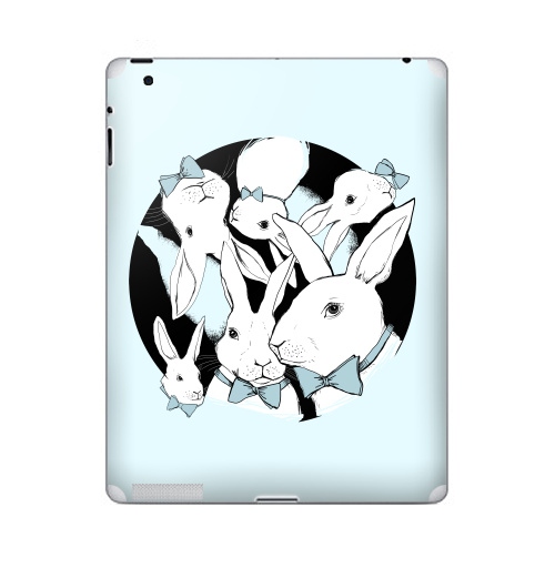 Наклейка на Планшет Apple iPad 4 Retina Boys Bunny,  купить в Москве – интернет-магазин Allskins, заяц, бабочки, зима