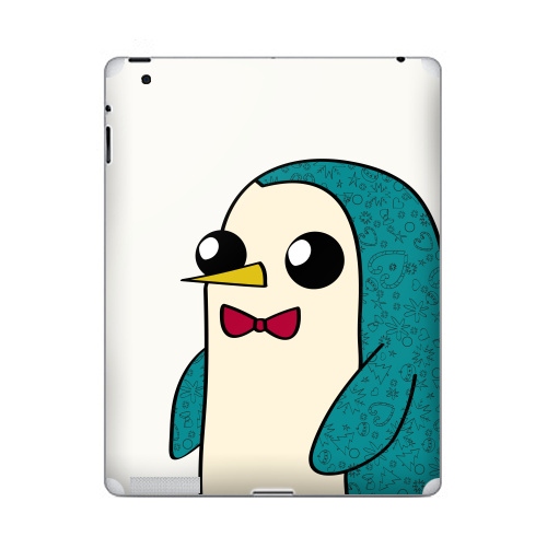 Наклейка на Планшет Apple iPad 4 Retina Новогодний Гюнтер,  купить в Москве – интернет-магазин Allskins, новый год, мультфильмы, птицы, пингвин, персонажи, животные, милые животные