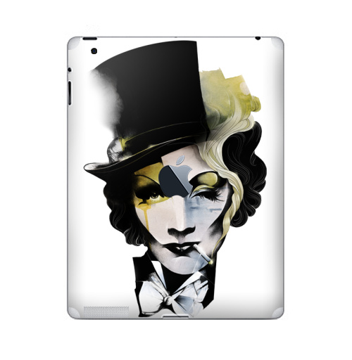 Наклейка на Планшет Apple iPad 4 Retina c яблоком Dietrich,  купить в Москве – интернет-магазин Allskins, лицо, девушка, кино, 300 Лучших работ