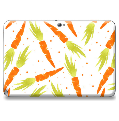 Наклейка на Планшет Samsung Galaxy Note 10.1 (N8000) Морковный микс,  купить в Москве – интернет-магазин Allskins, паттерн, яркий, сочно, сочный, летний, детские, модный, белый, лето