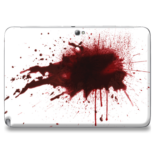Наклейка на Планшет Samsung Galaxy Note 10.1 (N8000) Я  в  порядке,  купить в Москве – интернет-магазин Allskins, порядок, кровь, выстрелы, брызги, красный, надписи