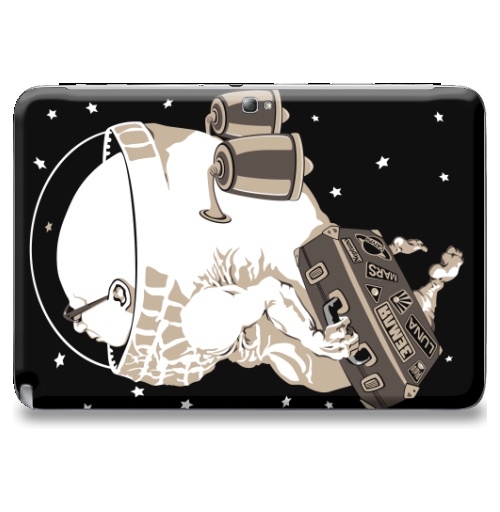 Наклейка на Планшет Samsung Galaxy Note 10.1 (N8000) Космический туризм,  купить в Москве – интернет-магазин Allskins, космос, космонавтика, космонавтики, астронавт, галактика, звезда, чемодан, туризм