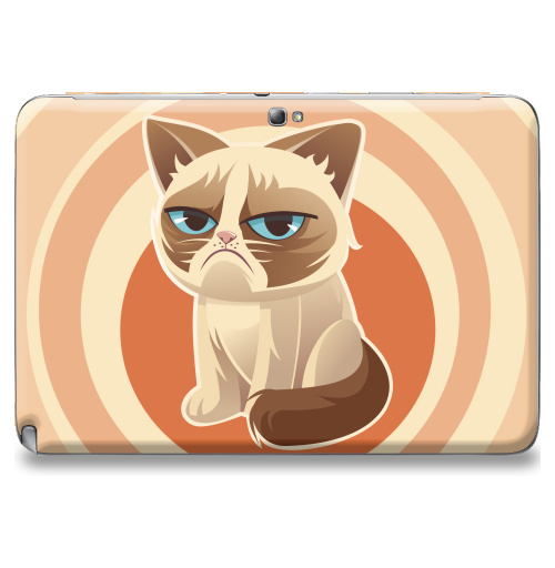 Наклейка на Планшет Samsung Galaxy Note 10.1 (N8000) Сурове, грустне, котячне,  купить в Москве – интернет-магазин Allskins, милые животные, 300 Лучших работ, любовь, кошка, персонажи, женские
