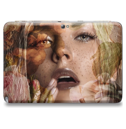 Наклейка на Планшет Samsung Galaxy Note 10.1 (N8000) Осенняя девушка,  купить в Москве – интернет-магазин Allskins, осень, девушка, фотография
