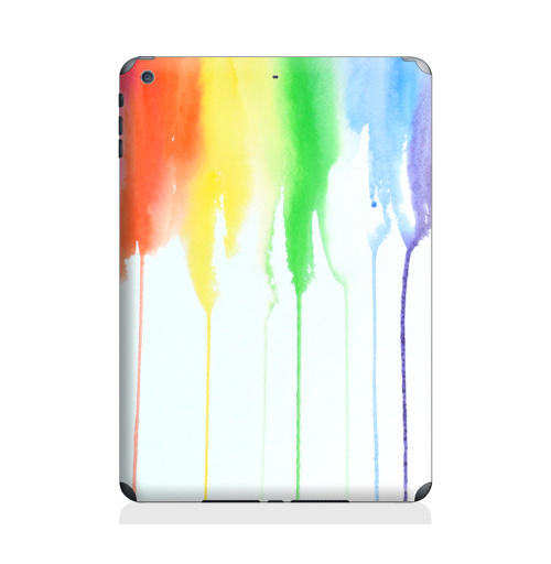 Наклейка на Планшет Apple iPad Air Радуга,  купить в Москве – интернет-магазин Allskins, спектр, акварель, радуга