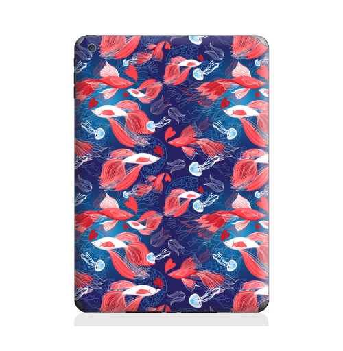 Наклейка на Планшет Apple iPad Air Влюблённые рыбы,  купить в Москве – интернет-магазин Allskins, рыба, плыть, морская, любви, день, всех, для влюбленных, яркий