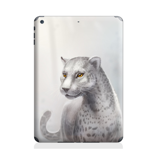 Наклейка на Планшет Apple iPad Air Серый леопард,  купить в Москве – интернет-магазин Allskins, леопард, гепард, кошка, серый, клякса, глаз