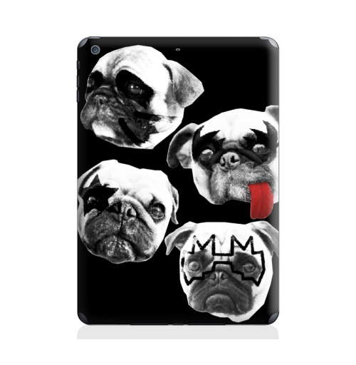 Наклейка на Планшет Apple iPad Air Мопсс,  купить в Москве – интернет-магазин Allskins, крутые животные, животные, Мопс, собаки, группа, музыка, милые животные, рокнролл