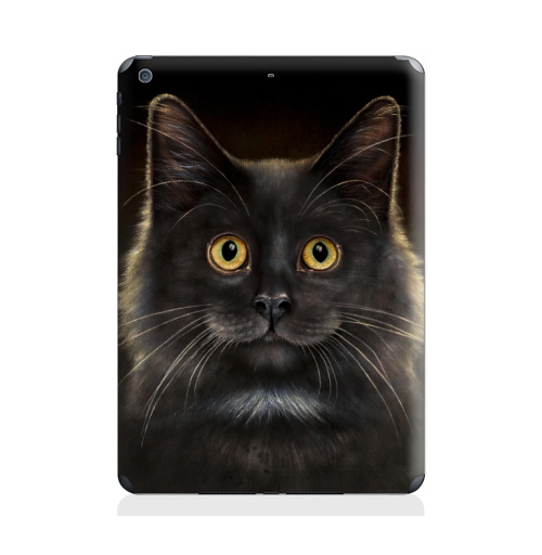 Наклейка на Планшет Apple iPad Air Желтоглазый кот,  купить в Москве – интернет-магазин Allskins, милые животные, животные, усы, кошка, глаз