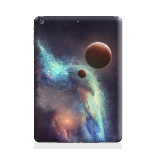 Наклейка на Планшет Apple iPad Air Красные планеты,  купить в Москве – интернет-магазин Allskins, космос, земля, туманность, звезда, небо, галактика, фантастика, паттерн, искусство, концепт
