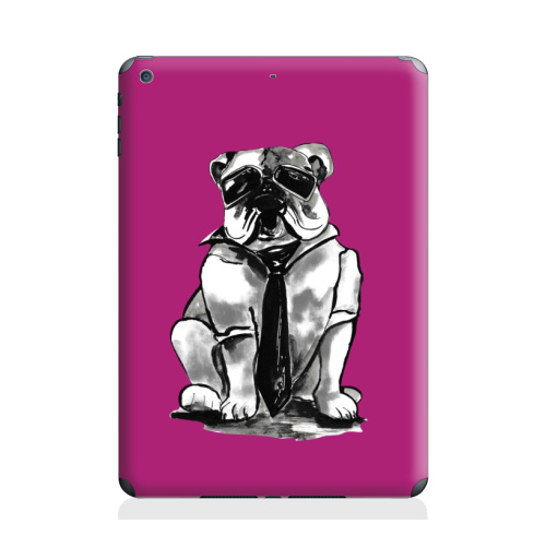 Наклейка на Планшет Apple iPad Air Гроза района,  купить в Москве – интернет-магазин Allskins, собаки, персонажи, графика, розовый, прикол, круто